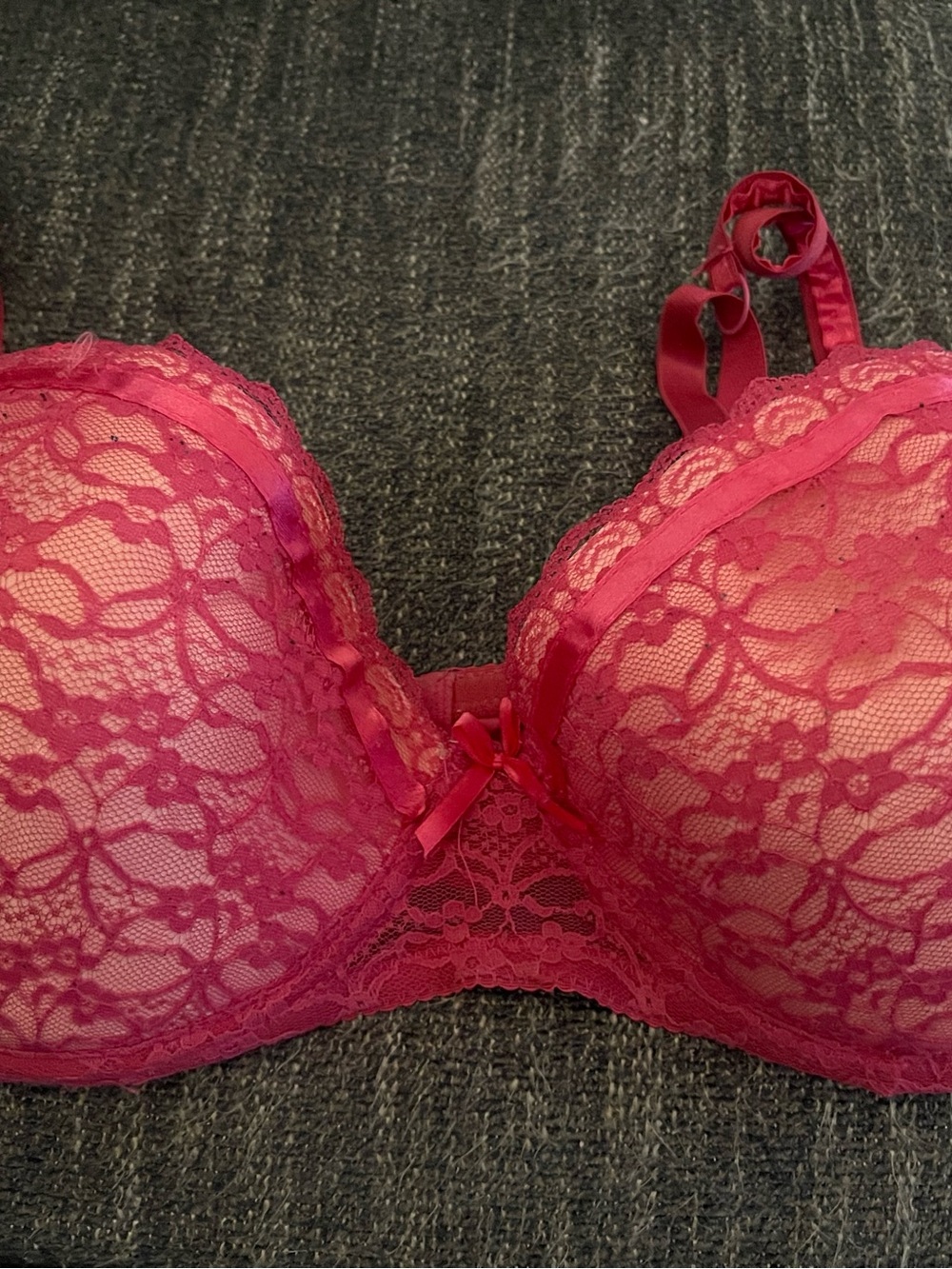 Women's Lace Underwire Bra - Pink